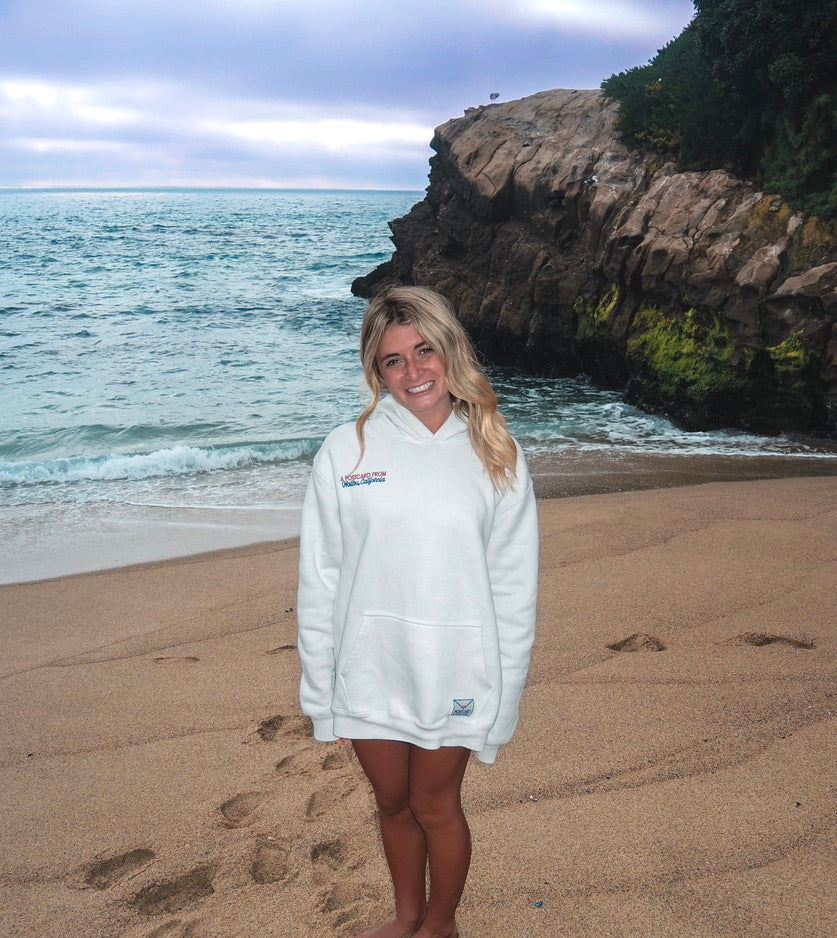 A Postcard from Malibu Embroidered Hoodie