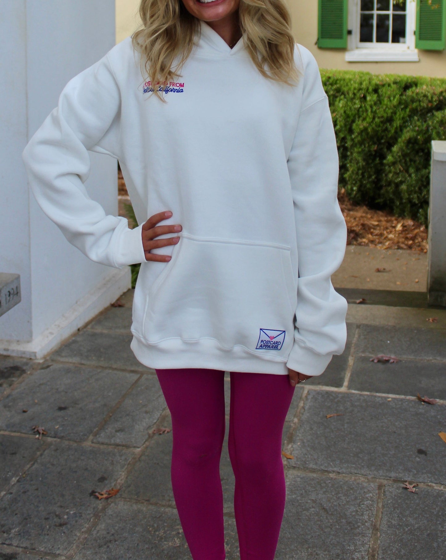 A Postcard from Malibu Embroidered Hoodie